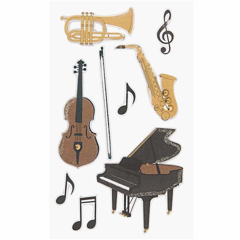 Paper Poetry 3D-sticker self-adhesive 70 x 150 mm, classical music