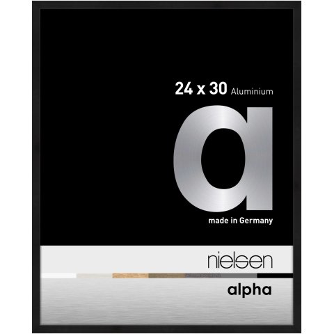 Nielsen removable frame Alu Alpha 24 x 30 cm, black matt