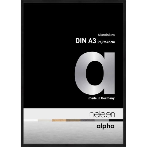 Nielsen removable frame Alu Alpha 29.7 x 42 cm (DIN A3), black matt