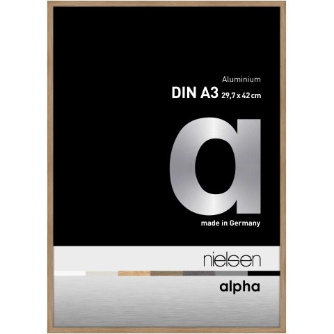 Nielsen removable frame Alu Alpha 29.7 x 42 cm (DIN A3), oak