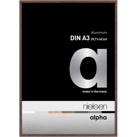 Nielsen removable frame Alu Alpha 29.7 x 42 cm (DIN A3), wenge