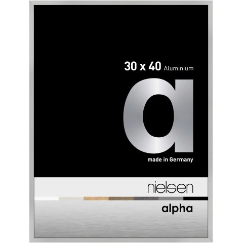 Nielsen removable frame Alu Alpha 30 x 40 cm, silver matt
