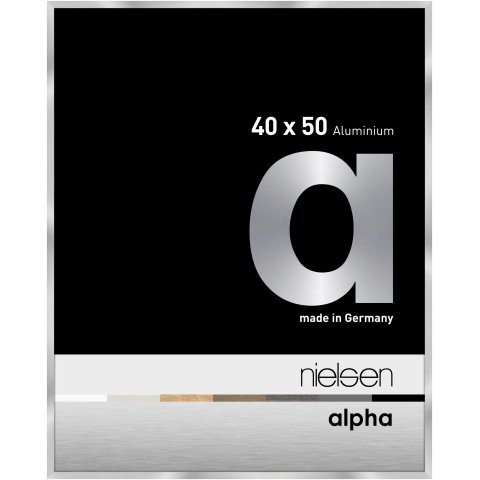 Nielsen removable frame Alu Alpha 40 x 50 cm, shiny silver
