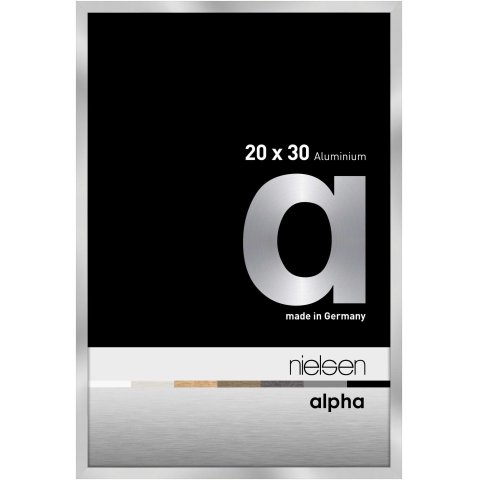 Nielsen interchangeable frame Alu Alpha 20 x 30 cm, shiny silver
