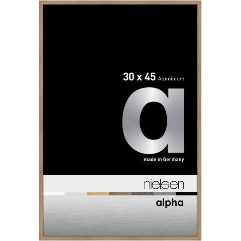 Nielsen interchangeable frame Alu Alpha 30 x 45 cm, oak