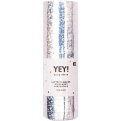 Fascette di carta, 18 pezzi, 7 mm x 3,8 m, argento