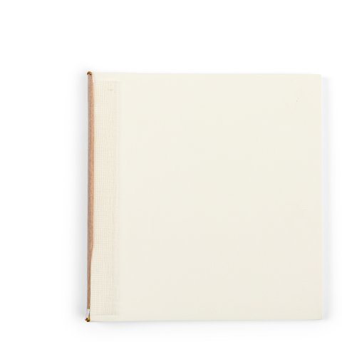 Buchblock blanko, Fotoalbum 230 x 245 mm, Hochformat, klebegebunden, cremeweiß