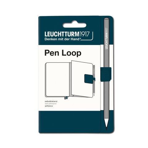 Leuchtturm Stifthalter Pen Loop 40 x 40 mm, Schlaufe b = 15 mm, deep sea