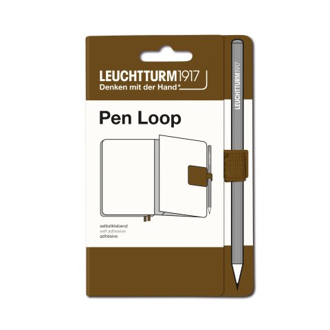 Leuchtturm Stifthalter Pen Loop 40 x 40 mm, Schlaufe b = 15 mm, spice brown