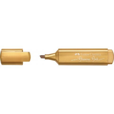 Evidenziatore Faber-Castell 46 Metallico Oro glamour, oro, oro