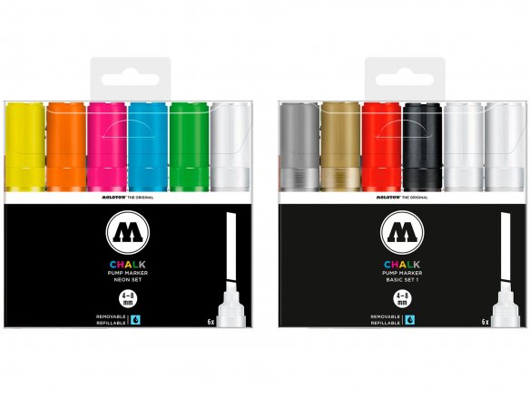 Molotow Chalk Marker 4-8 mm, 6er-Set
