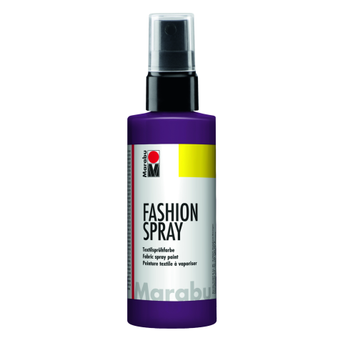Marabu Fashion-Spray per tessuti Bottiglia, 100 ml, melanzana (039)