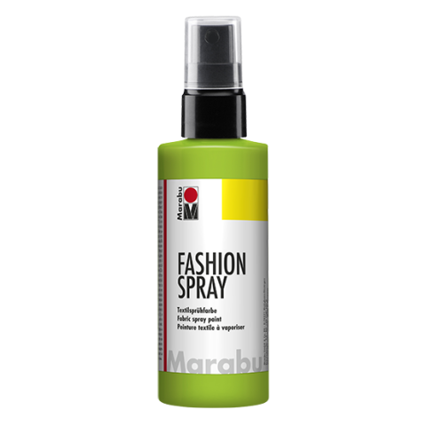 Marabu Fashion-Spray Textilsprühfarbe Flasche, 100 ml, reseda (061)