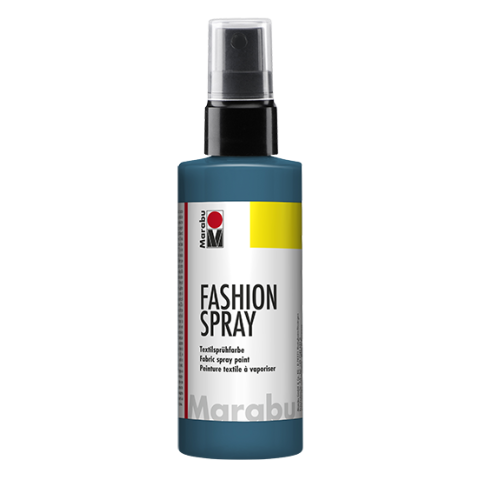 Marabu Fashion-Spray Textilsprühfarbe Flasche, 100 ml, petrol (092)