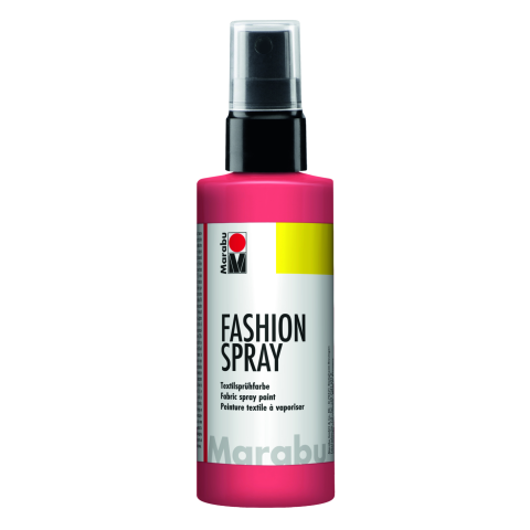 Marabu Fashion-Spray Textilsprühfarbe Flasche, 100 ml, flamingo (212)