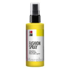 Marabu Fashion-Spray per tessuti Bottiglia, 100 ml, giallo sole (220)