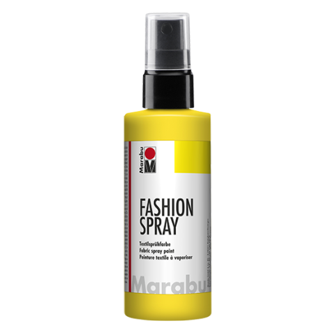 Marabu Fashion-Spray textile spray paint bottle, 100 ml, sun yellow (220)
