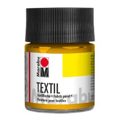 Colore Marabu Textil per tessuto Vetro 50 ml, giallo medio (021)