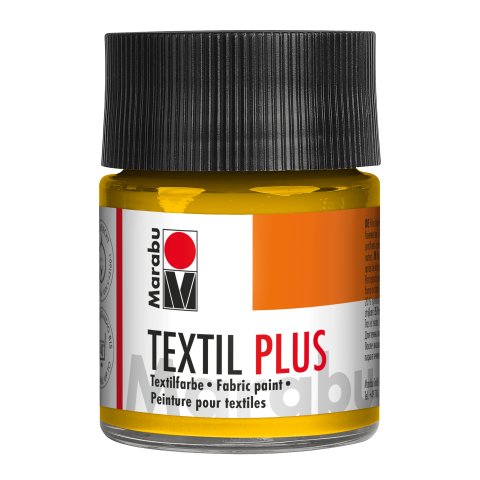 Colore  Marabu Textil Plus per tessuto Vetro 50 ml, giallo medio (021)