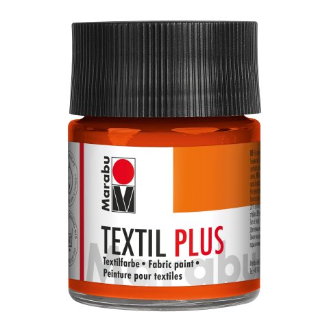 Colore  Marabu Textil Plus per tessuto Vetro 50 ml, rosso-arancione (023)