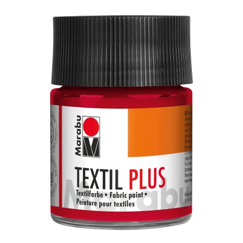 Colore  Marabu Textil Plus per tessuto Vetro 50 ml, rosso carminio (032)
