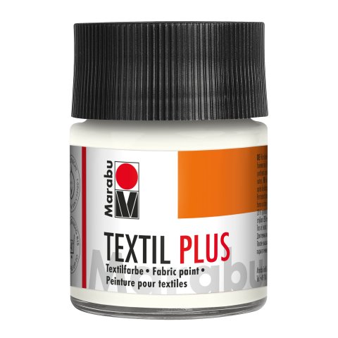 Colore  Marabu Textil Plus per tessuto Vetro 50 ml, bianco (070)