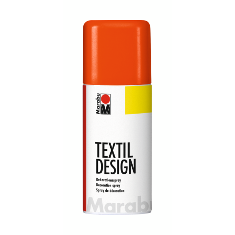 Marabu TextilDesign Sprühfarbe für Textilien Dose 150 ml, neon-orange (324)