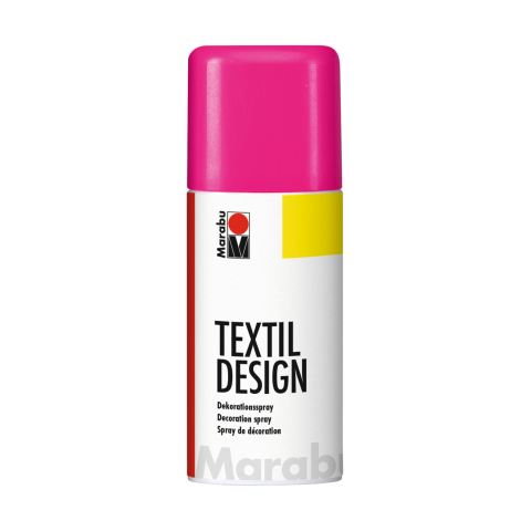 Marabu TextilDesign Colorspray, for fabrics Can 150 ml, neon pink (334)