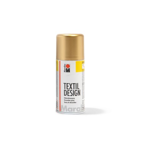 Marabu TextilDesign Colorspray, for fabrics can 150 ml, metallic gold (784)