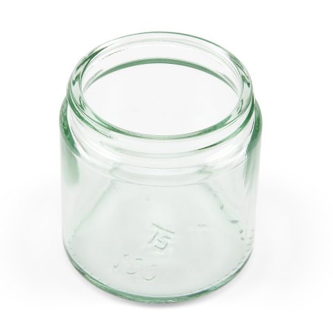 Glastiegel klar transparent R3-Gewinde, ohne Deckel ø 61 mm, h = 63 mm, 120 ml