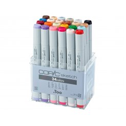 Copic Sketch Sets, 24er-Set, Starter-Set mit Hülle