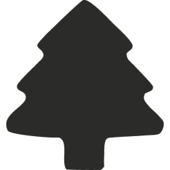 Motif punch, approx. ø 17 mm, for 80 - 220 g/m², tree/fir