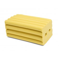 Plastilina estándar, de color Bloque de 500 g (50 x 62 x 118), amarillo
