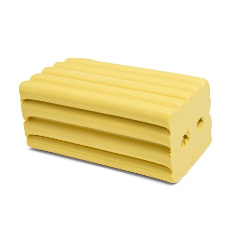 Plastilina estándar, de color Bloque de 500 g (50 x 62 x 118), amarillo