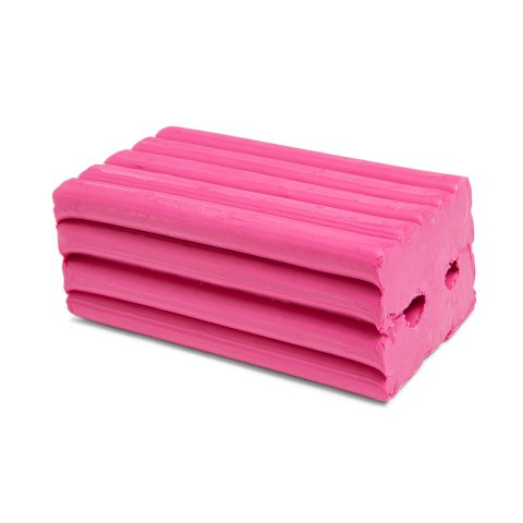 Standard plasticine, coloured 500 g large block (50 x 62 x 118), pink