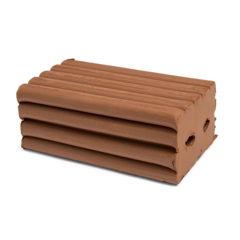 Plastilina estándar, de color Bloque de 500 g (50 x 62 x 118), marrón