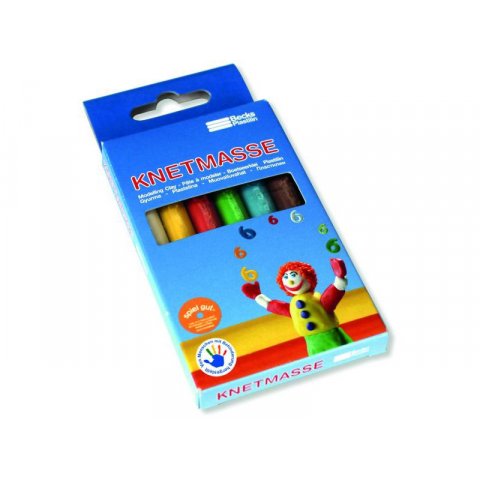 Becks modeling clay for kids 6 thin sticks, 135 g, packed in a carton