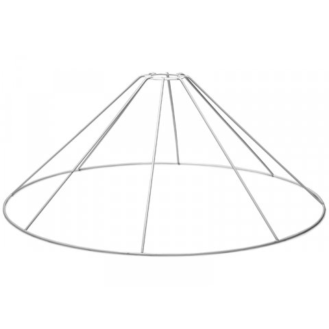 Lampenschirmgestell rund, konische Form (hängend) h = 200 mm, ø 500/60 mm