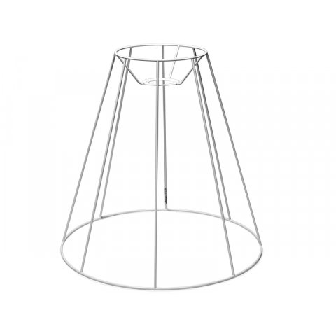 Lampenschirmgestell rund, konische Form (hängend) h = 345 mm, ø 350/150 mm