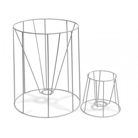 Lampenschirmgestell rund, konische Form (stehend) h = 155 mm, ø 175/125 mm