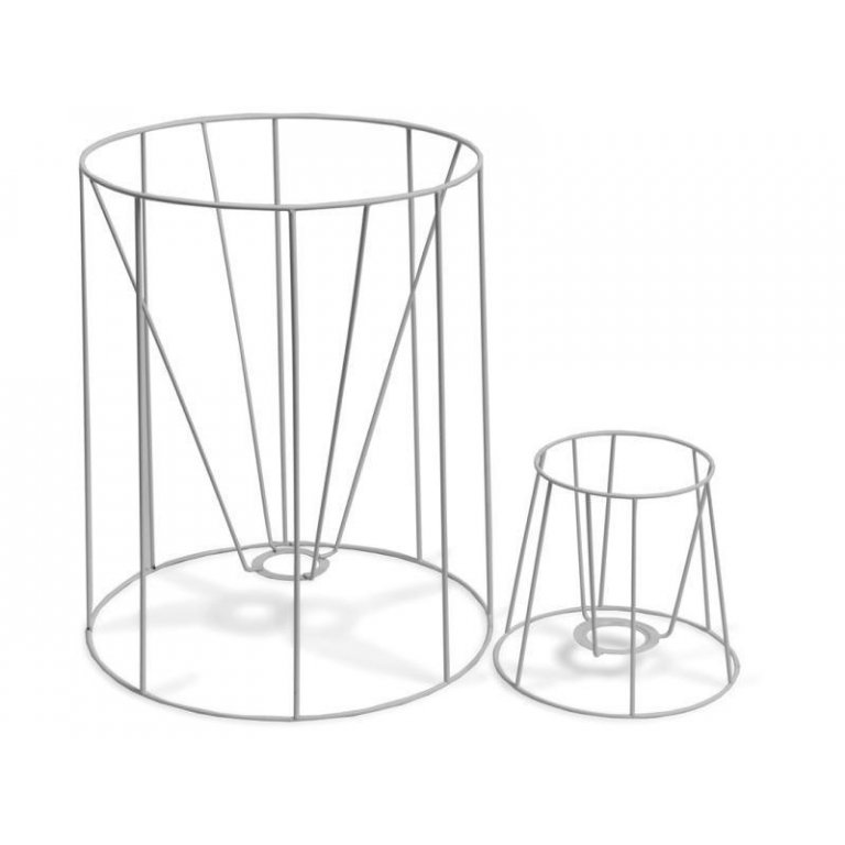 Lampshade frame, round, conical (f. standing lamp)