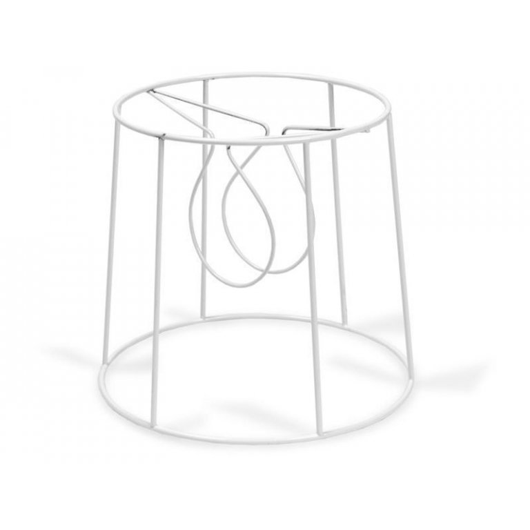 Clip-on lampshade frame, round, conical
