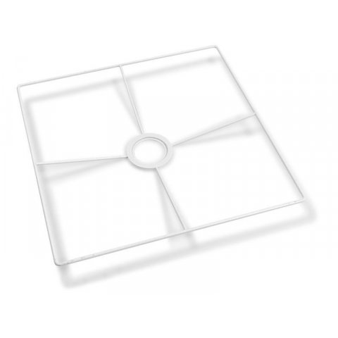 Cerchio per E27, bianco, quadrangolare 150 x 150 x 150 x 3 mm