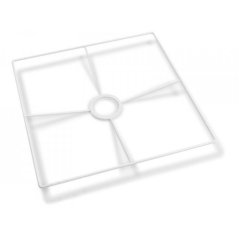 Fassungsring for E14/E27, white, rectangular