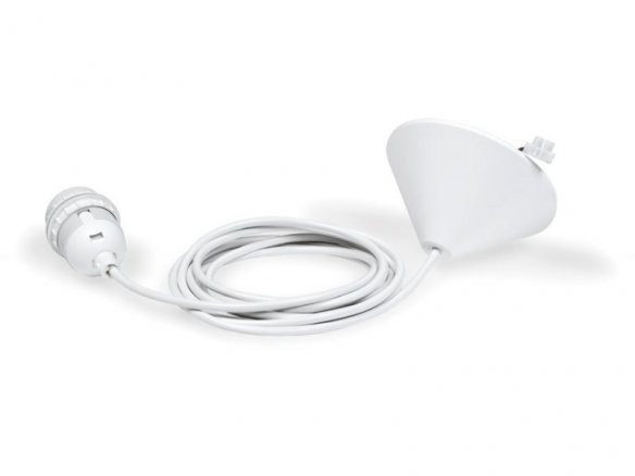 Lampada a sospensione con cavo tondo in PVC
