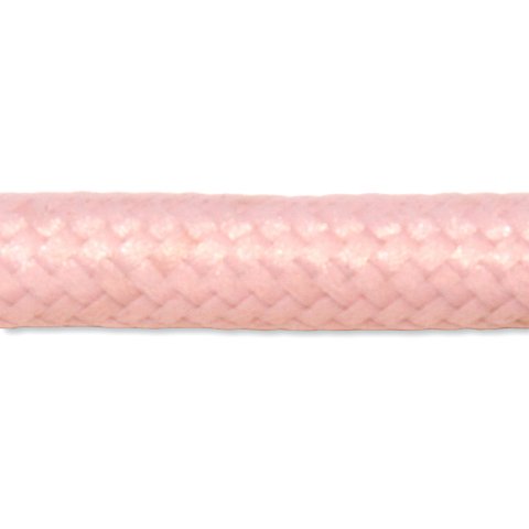 Textilkabel rund 3 x 0,75mm², d = ca. 7 mm, rosa
