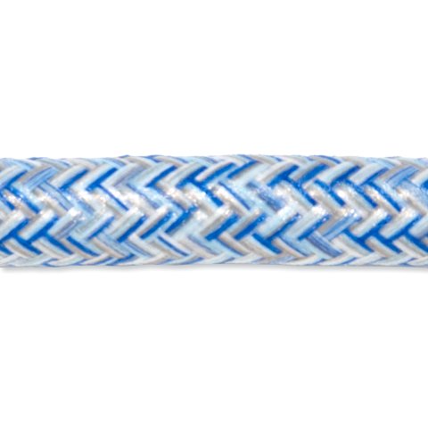 Textilkabel rund 3 x 0,75mm², d = ca. 7 mm, Jeans blau