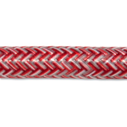Textilkabel rund 3 x 0,75mm², d = ca. 7 mm, Jeans rot