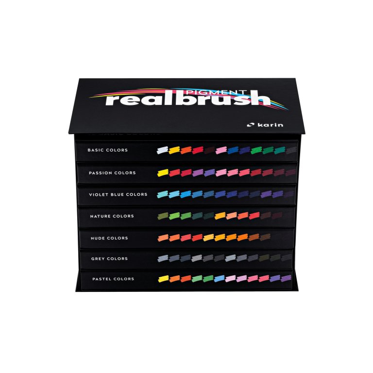 Karin Marker Realbrush Pigment, 84er-Set