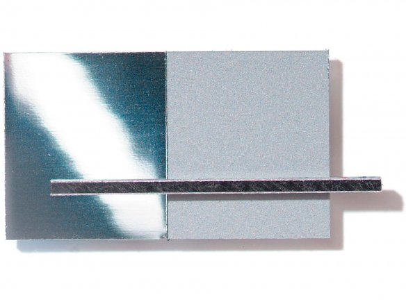 Dibond Alu/PE composite board, mirrored custom cutting